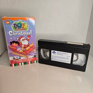 Dora the Explorer Christmas VHS Video 2002 Nick Jr Present for Santa Rapido Tico